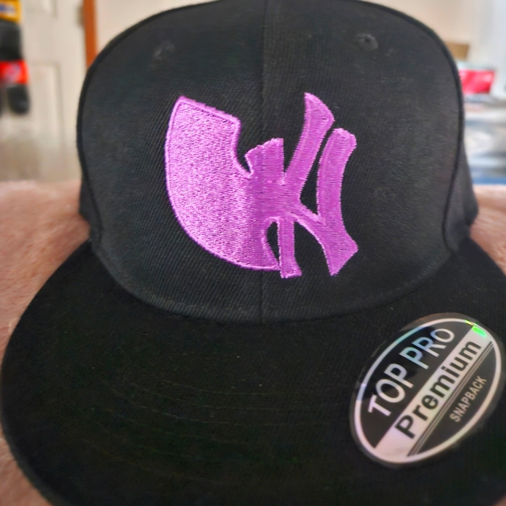 Black and Purple Wu York Hat Custom Made
